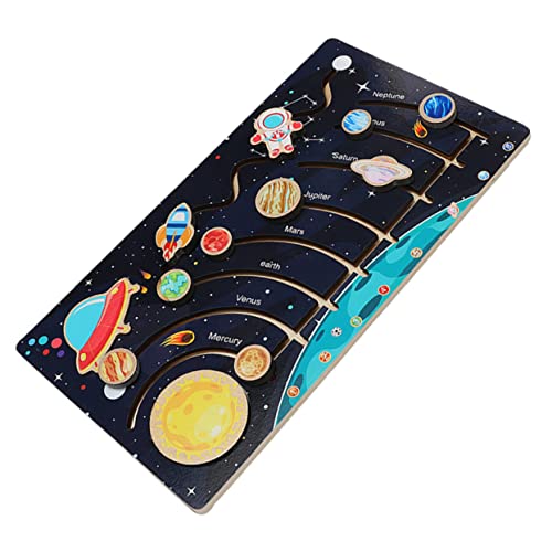 Yardwe Holz Sonnensystem Puzzle Pädagogisches Planeten Maze für Jahre Kognitives Lernspielzeug Hand Auge Koordination und Logischem Farbenfrohes Montessori Holzspielzeug Yardwe Holz Sonnensystem Puzzle Pädagogisches Planeten Maze für Jahre Kognitives Lernspielzeug Hand Auge Koordination und Logischem Farbenfrohes Montessori Holzspielzeug von Yardwe