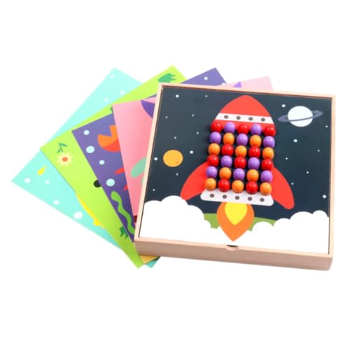 Yardwe Holz Steckspiel Pilz Nagel Puzzle Pädagogisch Fördert Farberkennung und Feinmotorik Lernspielzeug für Mädchen und Jungen Yardwe Holz Steckspiel Pilz Nagel Puzzle Pädagogisch Fördert Farberkennung und Feinmotorik Lernspielzeug für Mädchen und Jungen von Yardwe