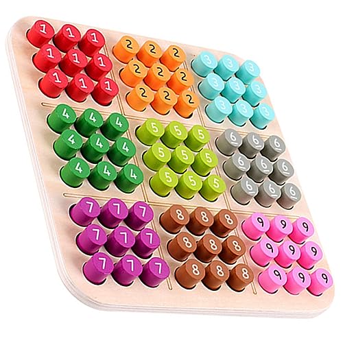 Yardwe Holz Sudoku Legespiel für Farbenfrohes Tragbares Schachbrett Langlebiges Denkspiel zur Frühkindlichen und Gedächtnistraining Geeignet für Vorschule und Gesellschaftsspiele Yardwe Holz Sudoku Legespiel für Farbenfrohes Tragbares Schachbrett Langlebiges Denkspiel zur Frühkindlichen und Gedächtnistraining Geeignet für Vorschule und Gesellschaftsspiele von Yardwe