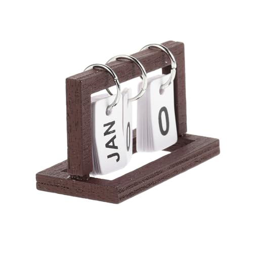 Yardwe Holz Tischkalender für Puppenhaus Dekoratives Modell für Kleine Räume für Rollenspiele und Kreative Fantasie der Puppenhaus Dekoration Yardwe Holz Tischkalender für Puppenhaus Dekoratives Modell für Kleine Räume für Rollenspiele und Kreative Fantasie der Puppenhaus Dekoration von Yardwe