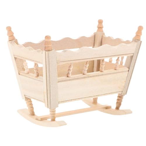 Yardwe Holzbett für Puppenhaus Handgefertigte Holzwiege Langlebiges Puppenhaus Zubehör Dekorative Miniaturmöbel für Kreative Spielwelten für Jahren Yardwe Holzbett für Puppenhaus Handgefertigte Holzwiege Langlebiges Puppenhaus Zubehör Dekorative Miniaturmöbel für Kreative Spielwelten für Jahren von Yardwe