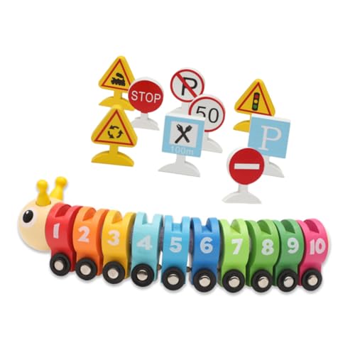 Yardwe Holzeisenbahn aus Leichtem Holz Bunter Zahlenzug für Kleinkinder Pädagogisches Lernspielzeug und Motorik Spielerisches Frühkindliches Bildungsset Yardwe Holzeisenbahn aus Leichtem Holz Bunter Zahlenzug für Kleinkinder Pädagogisches Lernspielzeug und Motorik Spielerisches Frühkindliches Bildungsset von Yardwe