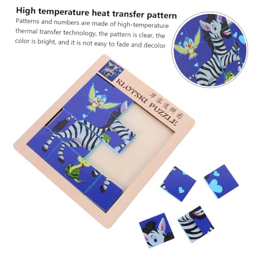 Yardwe Holzpuzzle Doppelseitig Montessori Lernspielzeug Zahlen und Tiere Teiliges Pädagogisches Holzspiel Fördert Feinmotorik und Eltern Junge Mädchen Interaktion Robustes Design Geeignet von Yardwe