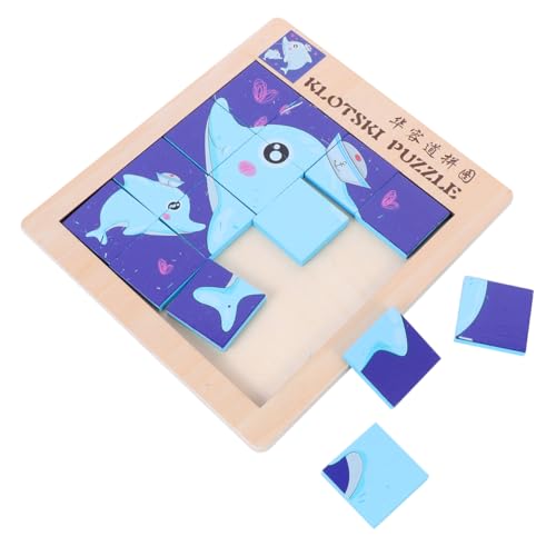 Yardwe Holzpuzzle Holzspielzeug Tier und Zahlenpuzzle Doppelseitig Pädagogisch für Jungen und Mädchen Ab Jahren um Kognitive Fähigkeiten und Logisches Spielerisch zu Fördern von Yardwe