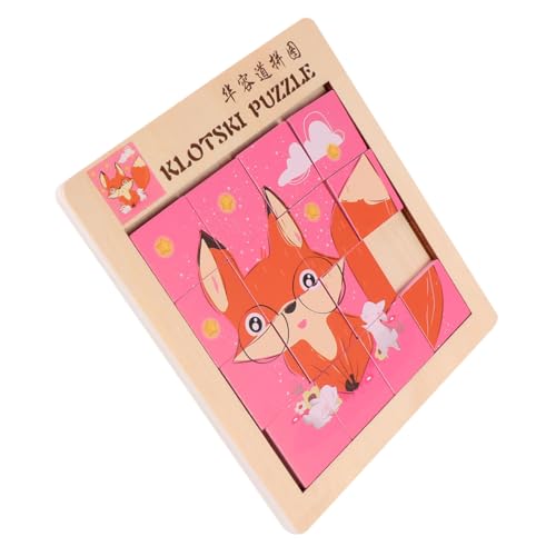 Yardwe Holzpuzzle Tiere Zahlen Zweifach Beidseitig Teilig Holzspielzeug Kognitives Lernspielzeug für Kleinkinder und Eltern Junge Mädchen Interaktion von Yardwe