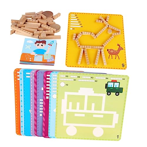 Yardwe Holzpuzzle für Doppelseitiges Intelligenzspielzeug zur Kognitiven Teile Lernspielzeug für Frühkindliche Bildung Sicher und Langlebig Yardwe Holzpuzzle für Doppelseitiges Intelligenzspielzeug zur Kognitiven Teile Lernspielzeug für Frühkindliche Bildung Sicher und Langlebig von Yardwe