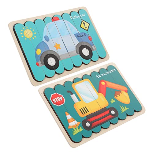 Yardwe Holzpuzzle für Kleinkinder mit Bagger und Polizeiauto Pädagogisches Lernspielzeug aus Holz Sicher mit Glatten Kanten Fördert Farberkennung und Motorische Fähigkeiten für Vorschule Yardwe Holzpuzzle für Kleinkinder mit Bagger und Polizeiauto Pädagogisches Lernspielzeug aus Holz Sicher mit Glatten Kanten Fördert Farberkennung und Motorische Fähigkeiten für Vorschule von Yardwe