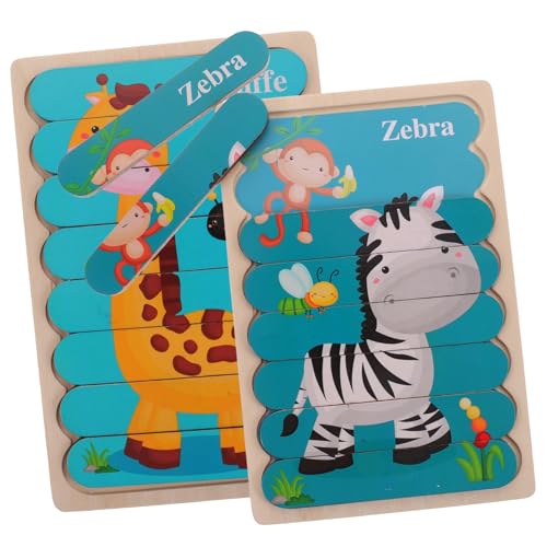 Yardwe Holzpuzzle für Kleinkinder mit Zebra und Giraffe Pädagogisches Lernspielzeug aus Robustem Holz Sicher mit Abgerundeten Kanten Fördert Motorische Fähigkeiten und Selbstvertrauen bei Yardwe Holzpuzzle für Kleinkinder mit Zebra und Giraffe Pädagogisches Lernspielzeug aus Robustem Holz Sicher mit Abgerundeten Kanten Fördert Motorische Fähigkeiten und Selbstvertrauen bei von Yardwe