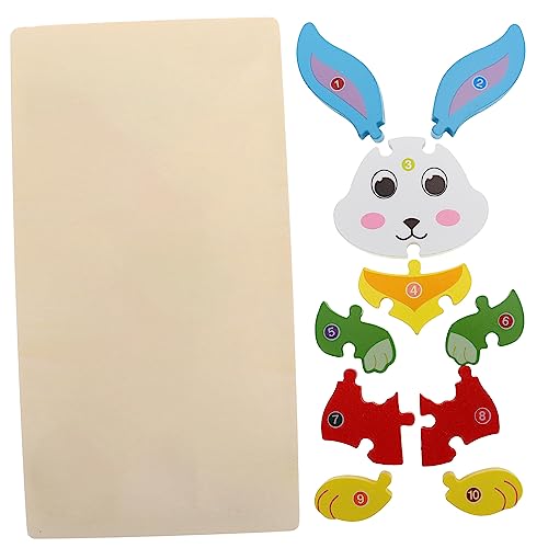 Yardwe Holzpuzzle für Tierdesign mit Hase Lehrreiches zur Frühen für Geburtstage und Feiertage Praktische und Kinderfreundliche Materialien Fördert die Motorik und Kreativität Yardwe Holzpuzzle für Tierdesign mit Hase Lehrreiches zur Frühen für Geburtstage und Feiertage Praktische und Kinderfreundliche Materialien Fördert die Motorik und Kreativität von Yardwe