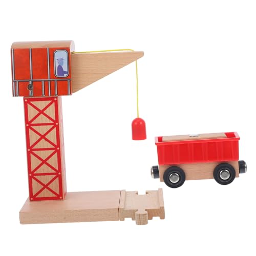 Yardwe Holzschienenkran Magnetisches Kran für BAU Kompatibel mit Holzspielzeug Zügen Kreatives Kinderspielzeug für Interaktion und Spaß Beim Yardwe Holzschienenkran Magnetisches Kran für BAU Kompatibel mit Holzspielzeug Zügen Kreatives Kinderspielzeug für Interaktion und Spaß Beim von Yardwe