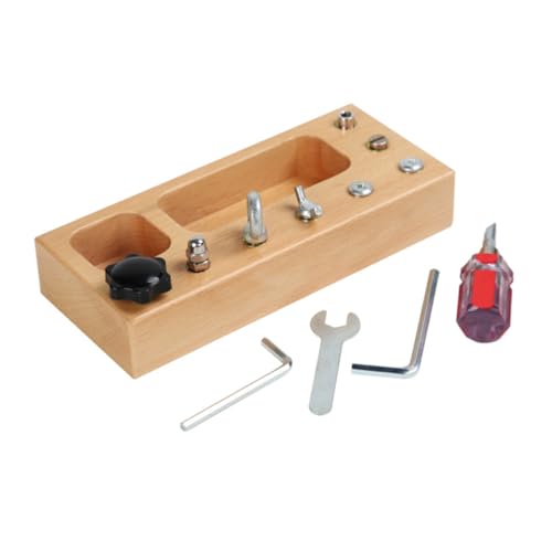 Yardwe Holzschrauben Set Montessori Lernspielzeug für Eltern Junge Mädchen Interaktion Fördert Feinmotorik Hand Auge Koordination Frühe Bildung Yardwe Holzschrauben Set Montessori Lernspielzeug für Eltern Junge Mädchen Interaktion Fördert Feinmotorik Hand Auge Koordination Frühe Bildung von Yardwe