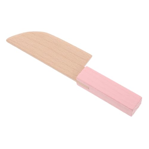 Yardwe Holzspielzeug Küchenmesser Für Pinkes Kochsimulationsspielzeug Mikroszenendekoration Und Lernspiele Der Spielküche von Yardwe