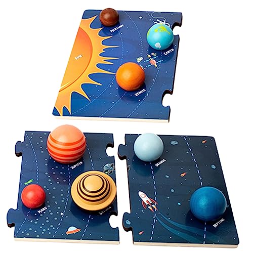 Yardwe Holzspielzeug Solarsystem Puzzle für Planetenerkennung Lernspielzeug für Kreative und Kognitive Fähigkeiten für Junge Yardwe Holzspielzeug Solarsystem Puzzle für Planetenerkennung Lernspielzeug für Kreative und Kognitive Fähigkeiten für Junge von Yardwe