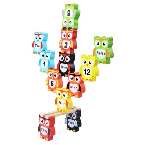 Yardwe Holzspielzeug Stapelbares Eulen Form Zahlen Balance für Buntes Sicheres Intelligenzförderndes Lernspielzeug für Jungen und Mädchen Yardwe Holzspielzeug Stapelbares Eulen Form Zahlen Balance für Buntes Sicheres Intelligenzförderndes Lernspielzeug für Jungen und Mädchen von Yardwe
