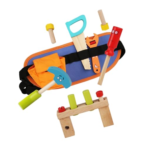 Yardwe Holzspielzeug Werkzeuggürtel für Realistischen Reparaturwerkzeugen für Kreatives Lernen zur Motorischer Fähigkeiten und Hand Augen Koordination Yardwe Holzspielzeug Werkzeuggürtel für Realistischen Reparaturwerkzeugen für Kreatives Lernen zur Motorischer Fähigkeiten und Hand Augen Koordination von Yardwe