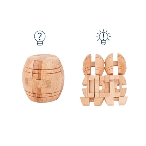 Yardwe Holzspielzeug aus Holzfassschloss Holzwürfel Denksportwürfel intelligenter Würfel Denksportaufgaben Hölzern Yardwe Holzspielzeug aus Holzfassschloss Holzwürfel Denksportwürfel intelligenter Würfel Denksportaufgaben Hölzern von Yardwe