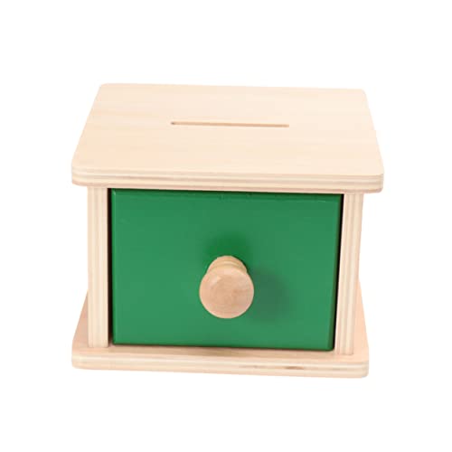 Yardwe Holzspielzeug für Pädagogisches Lernspielzeug Hand Augen Koordination Münzbox Stil für Frühe Bildung und Kreative Spiele von Yardwe