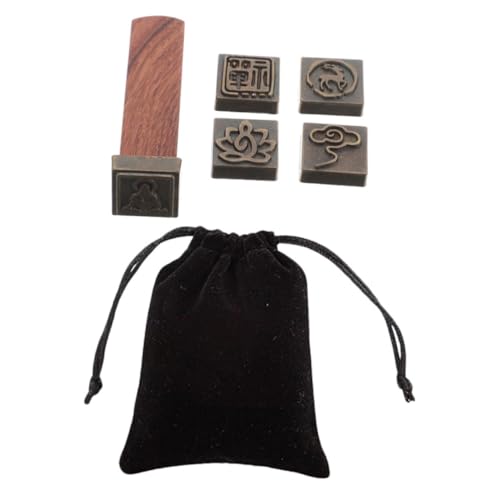 Yardwe Holzstempel mit Lotus und Wolkenmotiv für Künstlerische Malerei Schwarzem Samtbeutel Ergonomisch Tragbar und Elegant für Kreative Projekte Yardwe Holzstempel mit Lotus und Wolkenmotiv für Künstlerische Malerei Schwarzem Samtbeutel Ergonomisch Tragbar und Elegant für Kreative Projekte von Yardwe