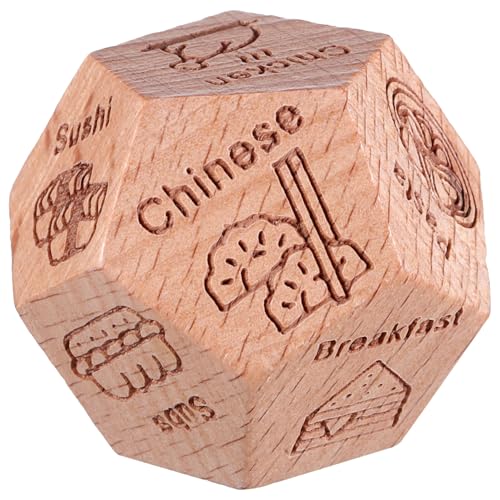 Yardwe Holzwürfel Essen-Spiel Lebensmittelentscheidungsspiel Lebensmittelentscheidungen Dices Games Buchsbaum Yardwe Holzwürfel Essen-Spiel Lebensmittelentscheidungsspiel Lebensmittelentscheidungen Dices Games Buchsbaum von Yardwe