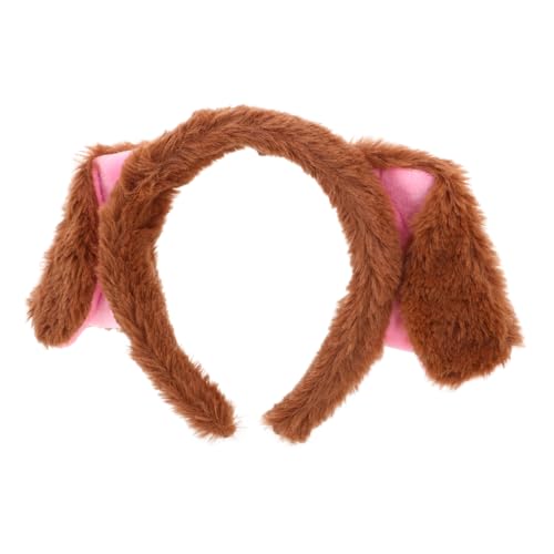 Yardwe Hundekostüm Stirnband mit Hundeohren Süßes Tier Haarband für Cosplay Kostümpartys und Festivals Bequemes Accessoire für Frauen und Mädchen für Fotoshootings und Lustige Events von Yardwe