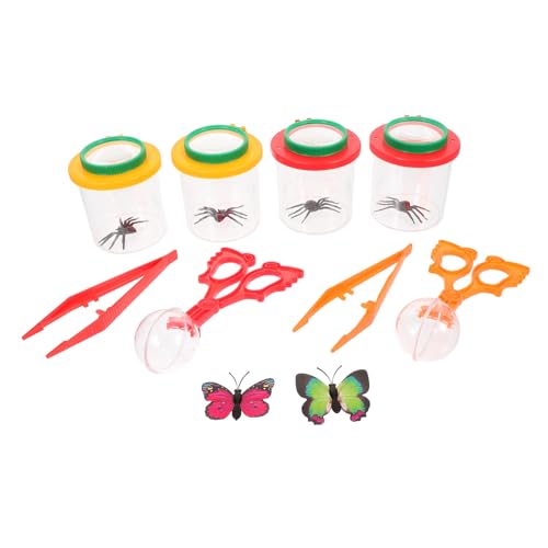 Yardwe Insekten Sammelset mit HD Lupe Bunte Beobachtungsboxen aus Robustem Leichtes Outdoor Forscherkit für Gruppenaktivitäten und Naturwissenschaftliche Entdeckungen Yardwe Insekten Sammelset mit HD Lupe Bunte Beobachtungsboxen aus Robustem Leichtes Outdoor Forscherkit für Gruppenaktivitäten und Naturwissenschaftliche Entdeckungen von Yardwe