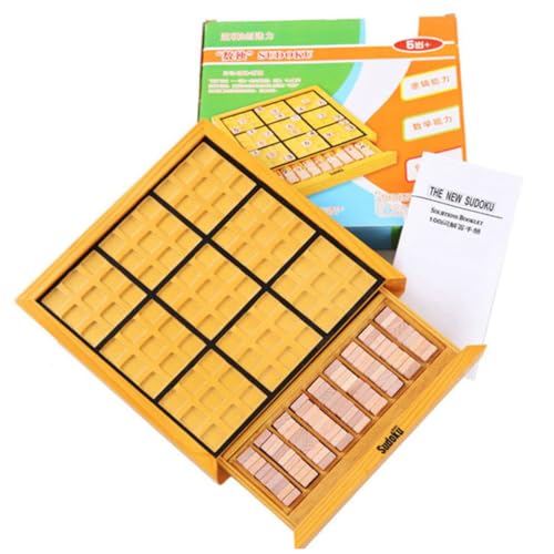Yardwe Intelligentes Holz Sudoku für Erwachsene und Brettspiel Kreativität für Familienabende und DIY Partys Robustes Design Yardwe Intelligentes Holz Sudoku für Erwachsene und Brettspiel Kreativität für Familienabende und DIY Partys Robustes Design von Yardwe