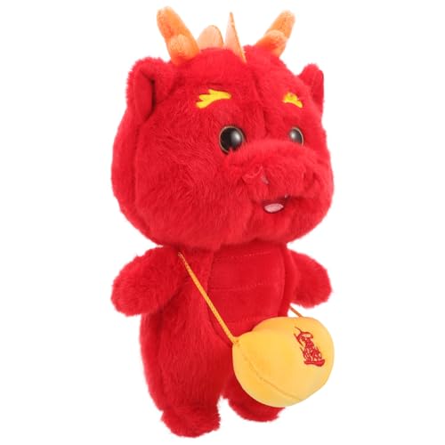 Yardwe Jahr der Drachen-Maskottchen-Puppe entzückende Drachenpuppe Maskottchen-Drachenmodell Drachenspielzeug für Ausgestopfter Drache für Stofftierpuppe Drachenplüsch Tuch von Yardwe