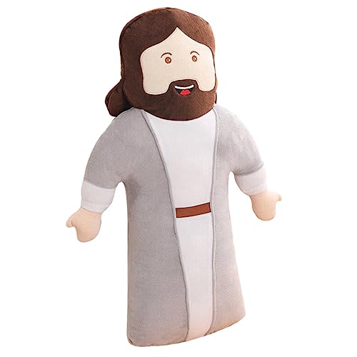 Yardwe Jesus-kissenspielzeug Jesus- Jesus-Kissen-Ornament Geschmeidiger Jesus-plüsch Jesus Gefüllte Puppe Christliche Jesuspuppe Couch-Jesus-Puppe Gefülltes Jesuskissen Pp Baumwolle von Yardwe
