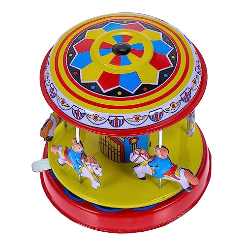 Yardwe Karussellspielzeug Für Kreatives Aufziehspielzeug Für Partys Vintage Blechspielzeug Mit Lustiges Wind Up Für Jungen Für Dekoration Yardwe Karussellspielzeug Für Kreatives Aufziehspielzeug Für Partys Vintage Blechspielzeug Mit Lustiges Wind Up Für Jungen Für Dekoration von Yardwe