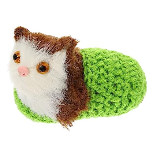 Yardwe Katzenschmuck Figur realistisch Tiere drinnen Plüsch Kuscheltier Cutie Cats Tierpuppe Kinderkuscheltier katzrnzubehör Katzenpuppe Katzenspielzeug für Garn Green Yardwe Katzenschmuck Figur realistisch Tiere drinnen Plüsch Kuscheltier Cutie Cats Tierpuppe Kinderkuscheltier katzrnzubehör Katzenpuppe Katzenspielzeug für Garn Green von Yardwe