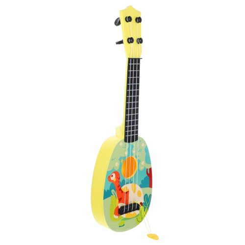 Yardwe Kindergitarre für Einstellbare Saiten Cartoon Design Musikinstrument für Anfänger für Jungen und Zufälliges Muster für Musikalische Bildung Yardwe Kindergitarre für Einstellbare Saiten Cartoon Design Musikinstrument für Anfänger für Jungen und Zufälliges Muster für Musikalische Bildung von Yardwe