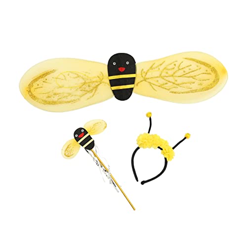 Yardwe Kinderkostüm Bienenflügel Set Teilig mit Haarreif und Zauberstab Leichte Party und Accessoires für Mädchen Hautfreundlich und Kreativ Gestaltet für Kostümspiele und Auftritte Yardwe Kinderkostüm Bienenflügel Set Teilig mit Haarreif und Zauberstab Leichte Party und Accessoires für Mädchen Hautfreundlich und Kreativ Gestaltet für Kostümspiele und Auftritte von Yardwe
