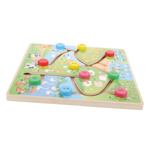 Yardwe Kinderlogikspielzeug Zahlenpuzzle Frühe Bildung für Jahre Montessori Denkspielzeug zur Logisches und Feinmotorik Lernspiel zur Spielerischen Zahlenverständnisentwicklung von Yardwe