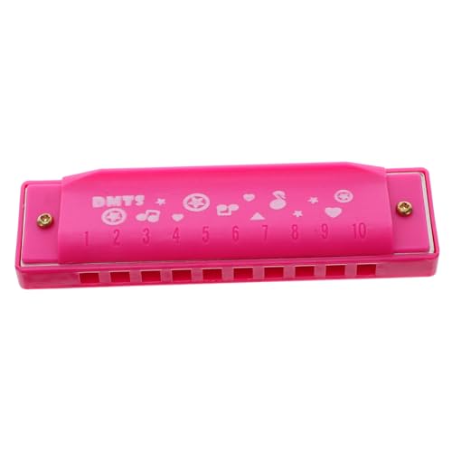 Yardwe Kindermundharmonika Kinderinstrumente Spielzeuginstrumente Kleine Mundharmonika Musikinstrumente Für Mundharmonikas Für Anfänger Metall Rosy von Yardwe