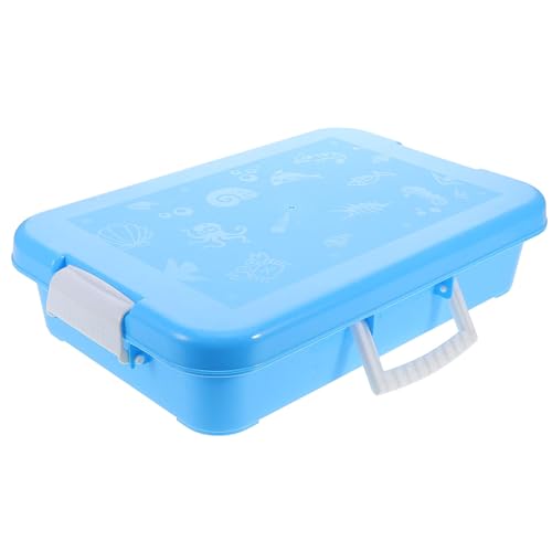 Yardwe Kindersandspeicherbox Koffer Perlenschale Wassersensormatte Für Katzen Sinnesbehälter Mit Deckel Schwarzer Sand Kindersandkasten Mit Deckel Plastik Blue Yardwe Kindersandspeicherbox Koffer Perlenschale Wassersensormatte Für Katzen Sinnesbehälter Mit Deckel Schwarzer Sand Kindersandkasten Mit Deckel Plastik Blue von Yardwe