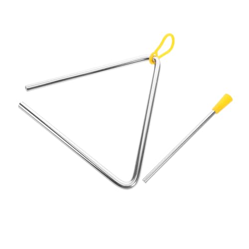 Yardwe Kinderschlaginstrument Triangelinstrument Für Handschlagdreiecke Musikdreieck Musikinstrument Assistenz Triangelinstrument Für Erwachsene Metall Kunststoff von Yardwe