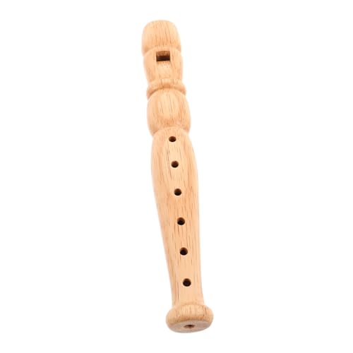 Yardwe Klarinette Kinderblockflöte Holzflöte Lernen Flötenunterricht Robuste Blockflöte Piccolo aus Holz Anfängerholzrekorder Blockflöteninstrument aus Holz Kinderflöte Beige von Yardwe