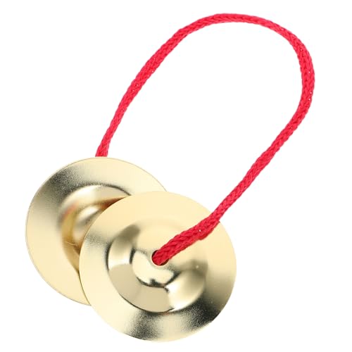 Yardwe Kleine Kupfer Cymbals für Helle Hand Cymbals für Musikalische Ausdrucksweise im Kindergarten Sicheres Material Interaktives Rhythmus und Musik Werkzeuge für Frühkindliche von Yardwe