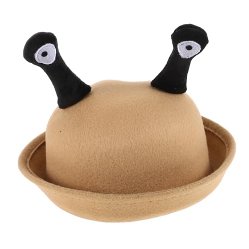 Yardwe Kleiner Runder mit Kreativem Schneckenaugen Design Leichte Kopfbedeckung für Jungen und Mädchen Vielseitig Kombinierbar Langlebig und für Herbst und Winter von Yardwe