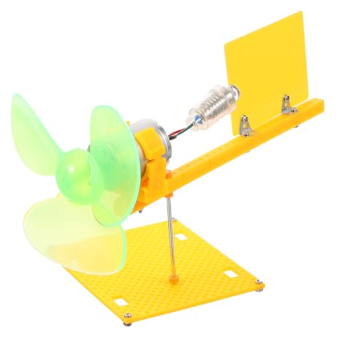 Yardwe Kleiner Windgenerator Bausatz für Schüler DIY Windkraftmodell aus Pädagogisches Wissenschaftsspielzeug für Physikalische Experimente Fördert Beobachtung und Denkfähigkeit von Yardwe