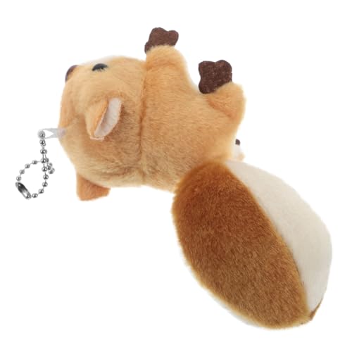 Yardwe Kleines Eichhörnchen Anhänger Eichhörnchen Tierpuppe Anhänger Stofftier Eichhörnchen Eichhörnchen Halskette Eichhörnchen Tier Schlüsselanhänger Eichhörnchen Stofftier Eichhörnchen von Yardwe