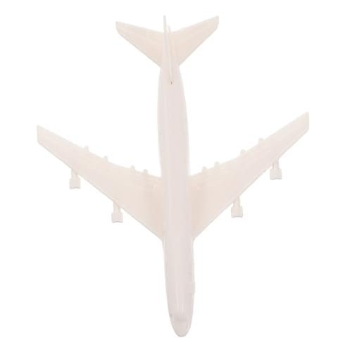 Yardwe Kleines Flugzeugmodell Spielzeugflugzeug Bauflugzeug Spielzeugflugzeug Flughafenmodell Flughafenspielzeug Modellflugzeug Vintage Flugzeugmodell Kunststoff Weiß von Yardwe