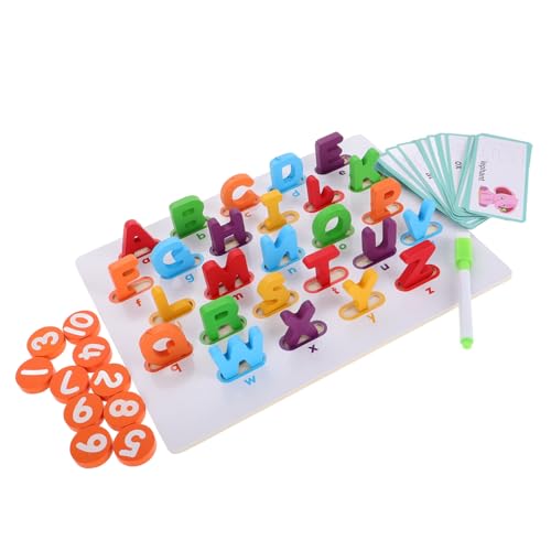 Yardwe Kognitive Bauschulenspielzeug ABC-Holzpuzzle Kindergarten-Rätsel Stielspielzeug Wortbuchstabierspiele für zum Sortieren von Formen Kleinkind-Puzzle hölzern Yardwe Kognitive Bauschulenspielzeug ABC-Holzpuzzle Kindergarten-Rätsel Stielspielzeug Wortbuchstabierspiele für zum Sortieren von Formen Kleinkind-Puzzle hölzern von Yardwe