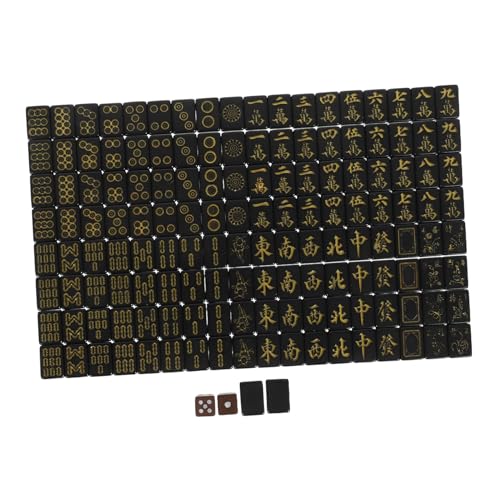Yardwe Kompaktes Chinesisches Mahjong Spiel mit Würfeln für Outdoor Aktivitäten und Versammlungen Leicht zu Verstauendes Brettspiel für Altersgruppen Yardwe Kompaktes Chinesisches Mahjong Spiel mit Würfeln für Outdoor Aktivitäten und Versammlungen Leicht zu Verstauendes Brettspiel für Altersgruppen von Yardwe
