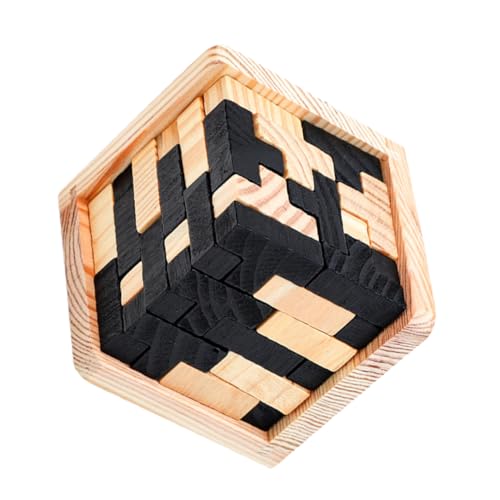 Yardwe Kongming Schlossspielzeug Kinderspielzeug Kongming-Sperre freischalten intellektuelles Puzzle- nützliches Puzzle- Bildungsspielzeug Holz von Yardwe
