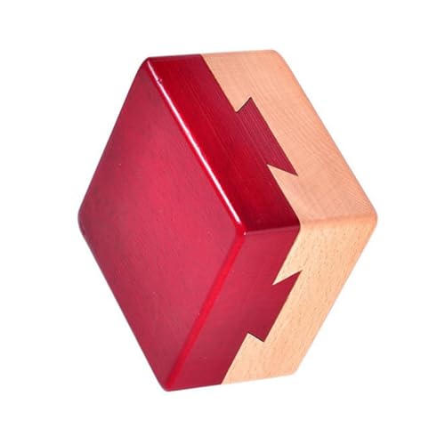 Yardwe Kongming Schlossspielzeug Lu-ban-Puzzle-Ball Iq-Puzzle Rot Hölzern Yardwe Kongming Schlossspielzeug Lu-ban-Puzzle-Ball Iq-Puzzle Rot Hölzern von Yardwe