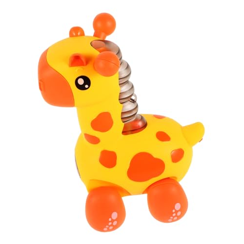 Yardwe Krabbelspielzeug Giraffe Sensorisch Kleinkinder Für Krabbelnde Babys Zum Ersten Geburtstag Bewegliches Für Babys Orange Plastik von Yardwe