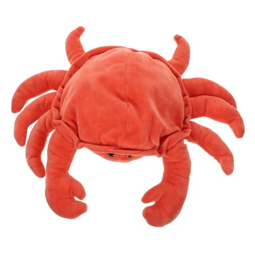Yardwe Krabbenpuppe süße Tierpuppe Entzückende Krabben-Handpuppe Familienhandpuppe Mini Puppet Crab Handpuppen für tierische Fingerpuppe Handpuppen Krabben PP Baumwolle von Yardwe