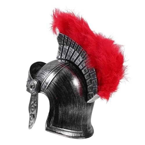 Yardwe Kriegerhut Römischer Soldatenhelm Gladiator Römisches Kostüm Alter Römischer Helm Dreispitz Soldatenhut Kostümhut Cosplay-soldatenhelm Männer Hut Helm Abs von Yardwe