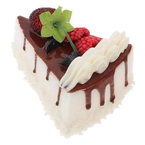 Yardwe Künstliche Obstkuchendekoration Realistisches Gefälschtes Dessertmodell für Schaufenster Displays und Fotografie für Hochzeiten und Partys Lebendigen Farben von Yardwe